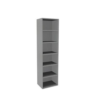 Regal, einteilig, B 600 mm, 6 OH, silber Regal, einteilig, B 600 mm, 6 OH, silber