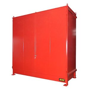 Regalcontainer BAUER CEN 33-2 IBC, Stahl, Doppelflügeltor, B 3510 x T 1480 x H 3445 mm, rot Regalcontainer BAUER CEN 33-2 IBC, Stahl, Doppelflügeltor, B 3510 x T 1480 x H 3445 mm, rot