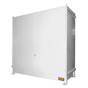Regalcontainer BAUER CEN 33-2 IBC, Stahl, Doppelflügeltor, B 3510 x T 1480 x H 3445 mm, weiß Regalcontainer BAUER CEN 33-2 IBC, Stahl, Doppelflügeltor, B 3510 x T 1480 x H 3445 mm, weiß