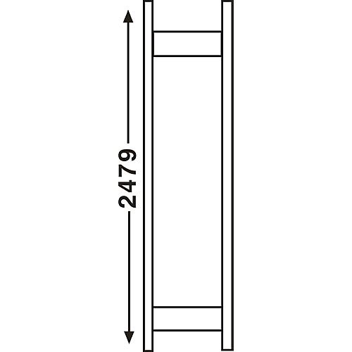 Regalsystem R 3000, Rahmen, H 2490 x T 300 mm