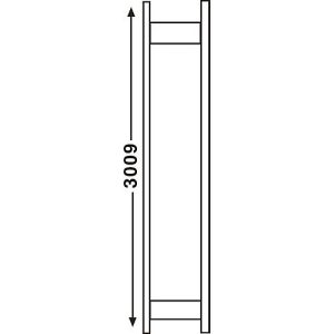 Regalsystem R 3000, Rahmen, H 2967 x T 300 mm Regalsystem R 3000, Rahmen, H 2967 x T 300 mm