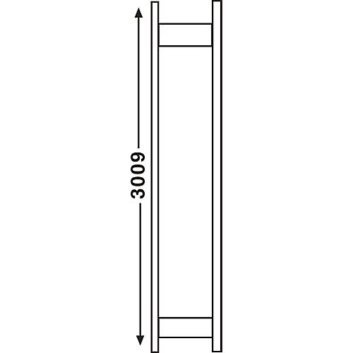 Regalsystem R 3000, Rahmen, H 2967 x T 300 mm