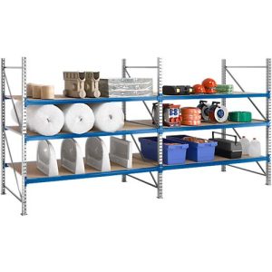Regalsystem WR 600, Grundfeld, Traverse verzinkt, mit 2 Ebenen, 2200 x 1800 x 1050 mm Regalsystem WR 600, Grundfeld, Traverse verzinkt, mit 2 Ebenen, 2200 x 1800 x 1050 mm