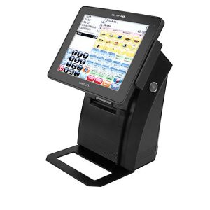 Registrierkasse Olympia Touch 200 TSE, Android 4.1, 80 Nutzer, 9,7′ TFT-Touchscreen, Thermodruck, USB/LAN/RS232/RJ-11/Micro-SD, abschließbar, schwarz