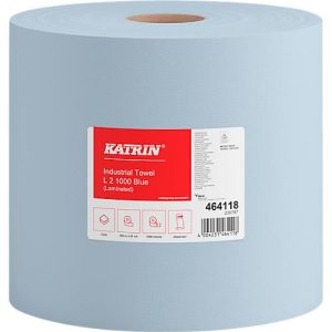 Reinigungsrollen Katrin, 2 Rollen mit je 1000 Blatt, 2-lagig, blau Reinigungsrollen Katrin, 2 Rollen mit je 1000 Blatt, 2-lagig, blau