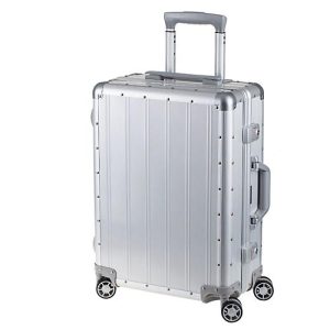 Reisekoffer-Trolley, Aluminium, Teleskopsystem, TSA-Schlösser, 360°-Doppelrollen, B400xT200xH540 mm Reisekoffer-Trolley, Aluminium, Teleskopsystem, TSA-Schlösser, 360°-Doppelrollen, B400xT200xH540 mm