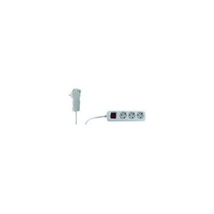 REV – Steckdosenleiste – Wechselstrom 230 V – 3500 Watt – Ausgangsanschlüsse: 3 (Stromversorgung) – 2 m Schnur REV – Steckdosenleiste – Wechselstrom 230 V – 3500 Watt – Ausgangsanschlüsse: 3 (Stromversorgung) – 2 m Schnur