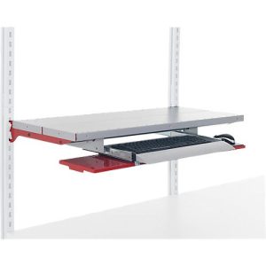 Rocholz Tastaturauszug mit ausziehbarer Mausablage System Flex, B 800 mm Rocholz Tastaturauszug mit ausziehbarer Mausablage System Flex, B 800 mm