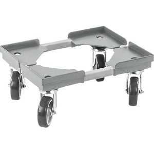 Roll-Fix, Kunststoffrollen, grau, 400 x 300 x 125 mm Roll-Fix, Kunststoffrollen, grau, 400 x 300 x 125 mm