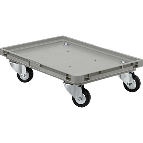 Roll-Fix, Vollgummi-Rollen, grau, 600 x 400 x 125 mm