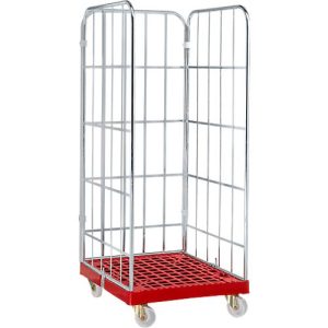 Rollbox, 3-seitig, rot RAL 3000 Rollbox, 3-seitig, rot RAL 3000