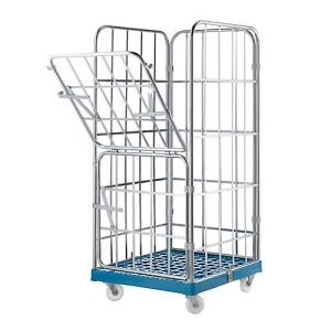 Rollbox, 4-seitig, 724 x 815 x 1640 mm, hellblau Rollbox, 4-seitig, 724 x 815 x 1640 mm, hellblau