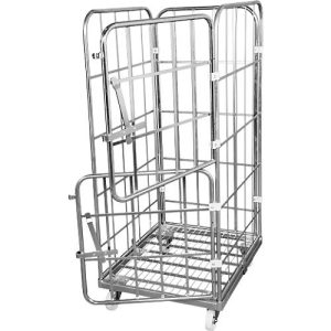 Rollbox, 4-seitig, Stahl-Bodenplatte, mit 2 halben Vorderwänden, H 1640 mm Rollbox, 4-seitig, Stahl-Bodenplatte, mit 2 halben Vorderwänden, H 1640 mm