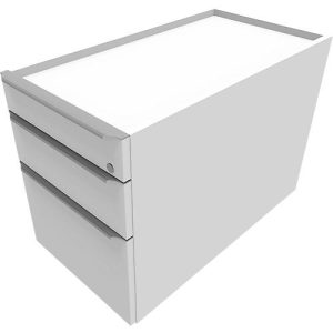 Rollcontainer QUANDOS BOX, 1 Utensilienauszug, 1 Schublade, HR-Auszug, B 430 x T 800 x H 570 mm, weiß Rollcontainer QUANDOS BOX, 1 Utensilienauszug, 1 Schublade, HR-Auszug, B 430 x T 800 x H 570 mm, weiß