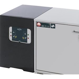 Rollen mit Sockelblende für asecos Sicherheits- und Säure- und Laugenschränke, Stahlblech, schiefergrau, B 1097 x H 30 mm Rollen mit Sockelblende für asecos Sicherheits- und Säure- und Laugenschränke, Stahlblech, schiefergrau, B 1097 x H 30 mm