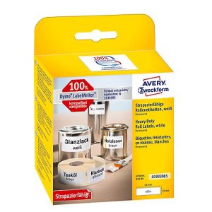 Rollenetiketten Avery, besonders hohe Klebekraft, 19 x 64 mm, 450 Stück Rollenetiketten Avery, besonders hohe Klebekraft, 19 x 64 mm, 450 Stück