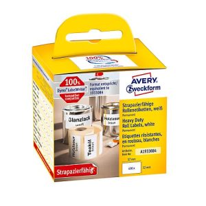 Rollenetiketten Avery, besonders hohe Klebekraft, 57 x 32 mm, 400 Stück Rollenetiketten Avery, besonders hohe Klebekraft, 57 x 32 mm, 400 Stück