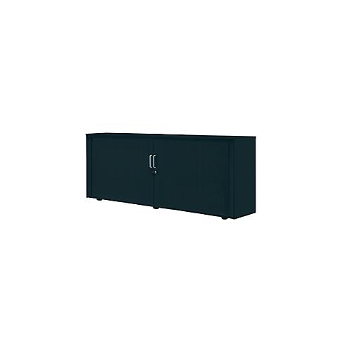 Rollladenschrank, 2 OH, 1teilig, mit Mitteltrennwand, B 1800 mm, graphit