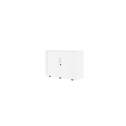 Rollladenschrank, 2 OH, 1teilig, ohne Mitteltrennwand, B 1000 mm, weiß