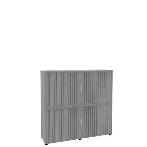 Rollladenschrank, 4 OH, 2teilig, mit Mitteltrennwand, B 1600 mm, silber Rollladenschrank, 4 OH, 2teilig, mit Mitteltrennwand, B 1600 mm, silber