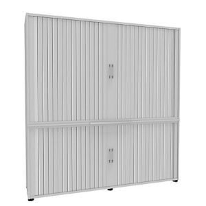 Rollladenschrank, 5 OH, 2teilig, mit Mitteltrennwand, B 1800 mm, weiß Rollladenschrank, 5 OH, 2teilig, mit Mitteltrennwand, B 1800 mm, weiß