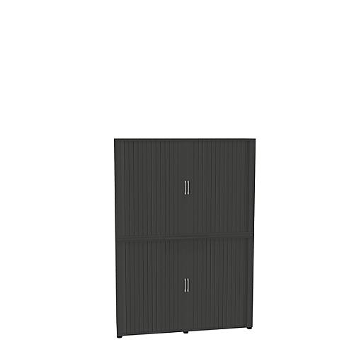 Rollladenschrank, 6 OH, 2teilig, mit Mitteltrennwand, B 1600 mm, graphit