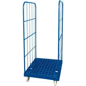 Rollplatte, Kunststoff, mit 2 Seitengittern, H 1550 mm, enzianblau RAL 5010 Rollplatte, Kunststoff, mit 2 Seitengittern, H 1550 mm, enzianblau RAL 5010