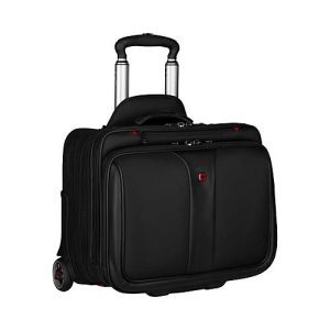 Rolltasche Wenger Patriot, 25 l, für Laptops bis 15,6′, Laptopfach, Organizer, Trolleybefestigung, L 310 x B 430 x H 410 mm, Polyester, schwarz Rolltasche Wenger Patriot, 25 l, für Laptops bis 15,6′, Laptopfach, Organizer, Trolleybefestigung, L 310 x B 430 x H 410 mm, Polyester, schwarz