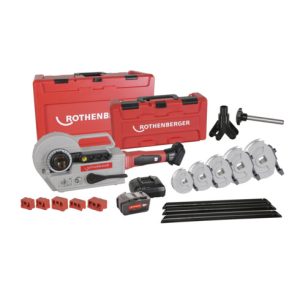 Akkurohrbiegegeräteset ROBEND® 4000 E 1/2-5/8-3/4-7/8-1 1/8 Zoll ROTHENBERGER