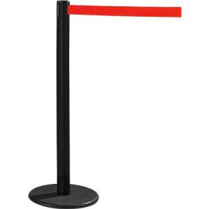 RS-GUIDESYSTEMS® Gurtpfosten GLA 28, inkl. Bodenteller Ø 330 mm & Gurtkassette 2,3 m Auszug, 1 Stück, Gurt rot RS-GUIDESYSTEMS® Gurtpfosten GLA 28, inkl. Bodenteller Ø 330 mm & Gurtkassette 2,3 m Auszug, 1 Stück, Gurt rot