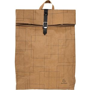 Rucksack Exacompta Eterneco, in Lederoptik, für Laptops bis 14′, Dokumente bis DIN A4, B 320 x T 130 x H 430 mm, Papier, braun Rucksack Exacompta Eterneco, in Lederoptik, für Laptops bis 14′, Dokumente bis DIN A4, B 320 x T 130 x H 430 mm, Papier, braun