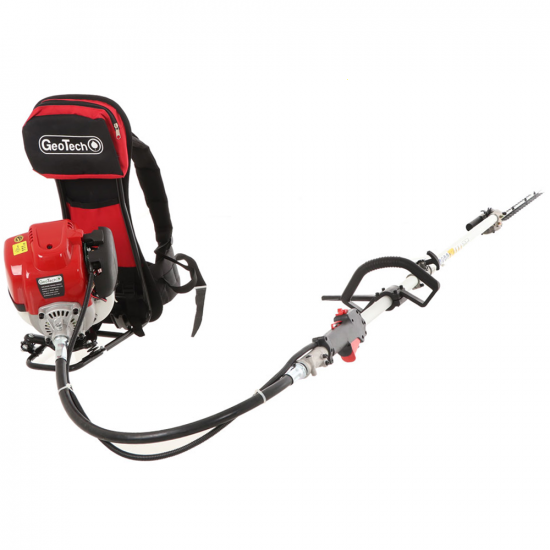 Rucksack-Heckenschere mit Verlängerungsschaft 4-Takt-Benzinmotor GeoTech GT-4 36 BP - 36 ccm
