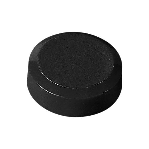 Rundmagnete MAUL, Kunststoff & Metall, Feinstruktur, Haftkraft 300 g, ø 20 x 7,5 mm, schwarz, 20 Stück