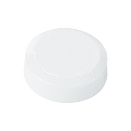 Rundmagnete MAUL, Kunststoff & Metall, Feinstruktur, Haftkraft 300 g, ø 20 x 7,5 mm, weiß, 20 Stück