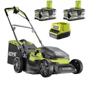 Ryobi Hybrid RY18LMH37A-250 – Akku Rasenmäher – 2x18V/5Ah – 37 cm Schnittbreite