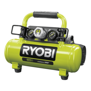 Ryobi R18AC-0 – Tragbarer Akku-Kompressor – 18V – AKKU UND LADEGERÄT NICHT ENTHALTEN Ryobi R18AC-0 – Tragbarer Akku-Kompressor – 18V – AKKU UND LADEGERÄT NICHT ENTHALTEN
