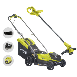 Ryobi RLM18X33B50LT23A – Akku-Rasenmäher- und Rasentrimmer-Set – 18V 5Ah – Schnittbreite 33 cm + 23 cm Ryobi RLM18X33B50LT23A – Akku-Rasenmäher- und Rasentrimmer-Set – 18V 5Ah – Schnittbreite 33 cm + 23 cm
