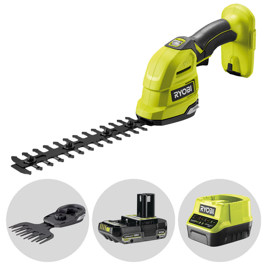 Ryobi RY18GSA-0 – Akku-Gras- und Strauchschere – 18 V 2 Ah