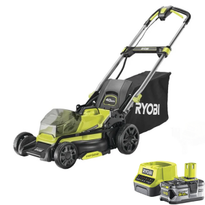 Ryobi RY18LMX40C-150 Akku Rasenmäher – Schnittbreite 40 cm – 18V/5Ah Ryobi RY18LMX40C-150 Akku Rasenmäher – Schnittbreite 40 cm – 18V/5Ah