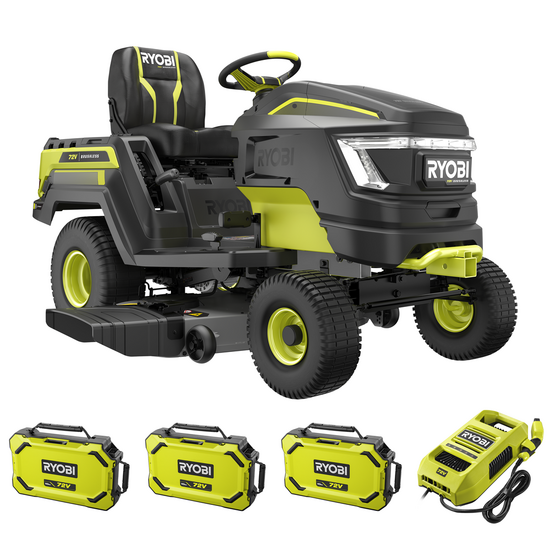 RYOBI RY72TMX117-310 Akku-Rasentraktor- 72V / 3x10Ah