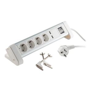 S-Impuls – Steckdosenleiste – Wechselstrom 230 V – 3680 Watt – Ausgangsanschlüsse: 4 (2 x USB, 4 x Spannung) – 1.5 m Schnur S-Impuls – Steckdosenleiste – Wechselstrom 230 V – 3680 Watt – Ausgangsanschlüsse: 4 (2 x USB, 4 x Spannung) – 1.5 m Schnur