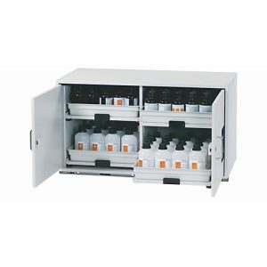 Säuren- und Laugen-Unterbauschrank asecos SL-CLASSIC-UB, Flügeltüren, Front Lichtgrau, B 1100 x T 570 x H 600 mm Säuren- und Laugen-Unterbauschrank asecos SL-CLASSIC-UB, Flügeltüren, Front Lichtgrau, B 1100 x T 570 x H 600 mm