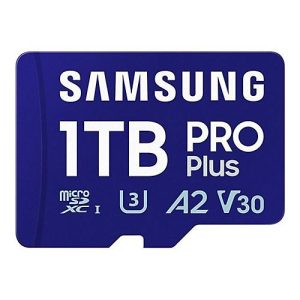Samsung PRO Plus MB-MD1T0SB – Flash-Speicherkarte – 1 TB – A2 / Video Class V30 / UHS-I U3 – microSDXC UHS-I – Blau