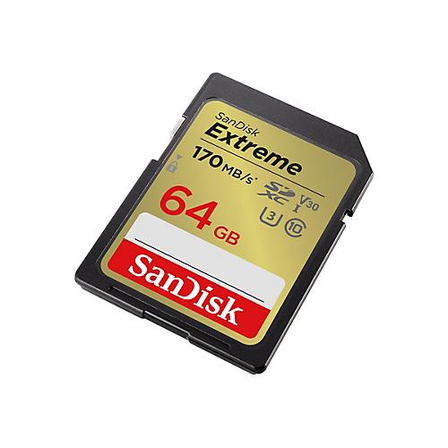SanDisk Extreme - Flash-Speicherkarte - 64 GB - SDXC UHS-I