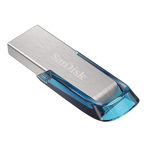 SanDisk Ultra Flair - USB-Flash-Laufwerk - 64 GB - USB 3.0 - Blau