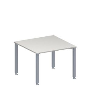 Schäfer Shop Genius Anbautisch MODENA FLEX, höhenverstellbar, Quadrat-Form, 4-Fuß-Quadratrohr, B 1000 x T 1000 mm, lichtgrau Schäfer Shop Genius Anbautisch MODENA FLEX, höhenverstellbar, Quadrat-Form, 4-Fuß-Quadratrohr, B 1000 x T 1000 mm, lichtgrau