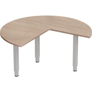 Schäfer Shop Genius Ansatztisch PLANOVA ergoSTYLE, 3/4 Kreis, Ansatz rechts oder links, Eiche-Dekor/weißalu Schäfer Shop Genius Ansatztisch PLANOVA ergoSTYLE, 3/4 Kreis, Ansatz rechts oder links, Eiche-Dekor/weißalu