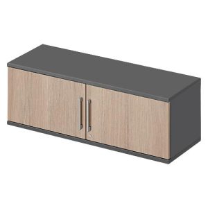 Schäfer Shop Genius Aufsatz-Flügeltürenschrank TETRIS WOOD, 1 OH, B 1200, graphit/Eiche Schäfer Shop Genius Aufsatz-Flügeltürenschrank TETRIS WOOD, 1 OH, B 1200, graphit/Eiche
