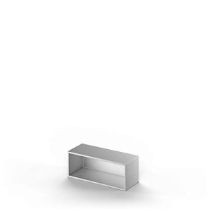 Schäfer Shop Genius Aufsatzregal TETRIS SOLID, Stahlkorpus, 1 OH, B 1000 mm, weißalu Schäfer Shop Genius Aufsatzregal TETRIS SOLID, Stahlkorpus, 1 OH, B 1000 mm, weißalu