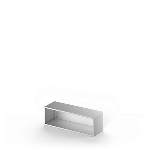 Schäfer Shop Genius Aufsatzregal TETRIS SOLID, Stahlkorpus, 1 OH, B 1200 mm, weißalu